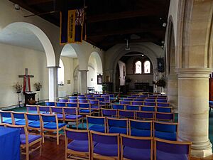Interior of St Nicholas' Church, Broadwey, Weymouth