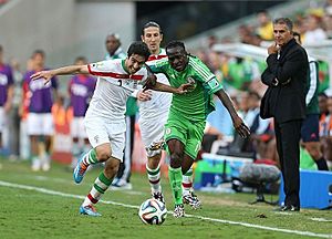 Iran and Nigeria match at the FIFA World Cup 2014-06-12 14