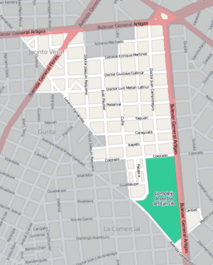 Street map of Jacinto Vera