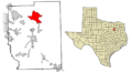 Kaufman County Texas Incorporated Areas Terrell highlighted