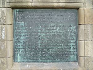 King's Own Scottish Borderers plaque, Edinburgh Castle Esplanade