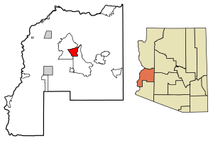 Location in La Paz County, Arizona