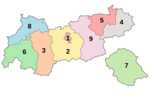 Landtagswahlkreise Tirol