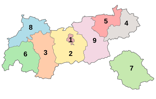 Landtagswahlkreise Tirol