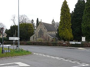 Lickey Holy Trinity Church at the junction with Rose Hill and Monument Lane - geograph.org.uk - 759941.jpg