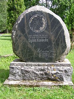 Lydia Koidula Memorial Stone