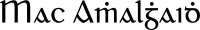 Mac Amhalghaidh - Gaelic type.svg