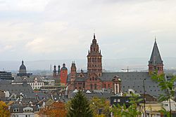 Mainz Old Town View from the citadel (2003)