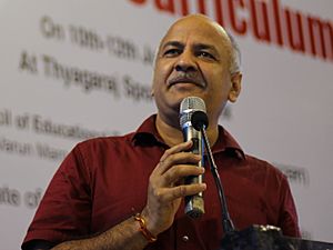 Manish Sisodia at Happiness Curriculum Launch (cropped).jpg