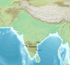 Map of Pallavas