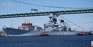 March 21, 2024 moving of the USS New Jersey 4 (cropped)