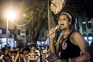 Marielle Franco em agosto de 2016