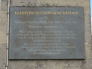 Marlow Bridge plaque