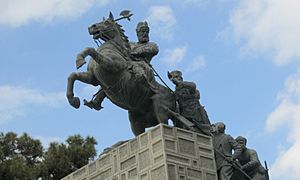 Nader Shah Statue in Mashhad
