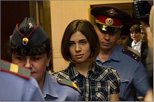 Nadezhda Tolokonnikova (Pussy Riot) at the Moscow Tagansky District Court - Denis Bochkarev