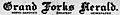 Nameplate - Grand Forks Herald. (volume) (Grand Forks, N.D.) 1916-1955, July 11, 1916, Image 1 - sn85042414 1916-07-11 (cropped)
