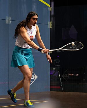 Nour El Sherbini at the 2023-24 PSA World Tour Finals-4 (cropped).jpg