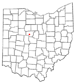 Location of Green Camp, Ohio