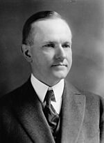 President Calvin Coolidge, 1923 head-and-shoulders portrait, facing right (cropped).jpg