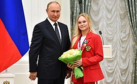 Putin and Angelina Melnikova 2021