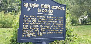 Quincy High School historical marker