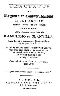 Ranulf de Glanvill Facts for Kids