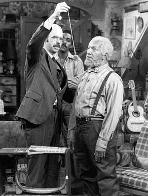 Redd Foxx Demond Wilson Graham Jarvis Sanford and Son 1976.JPG