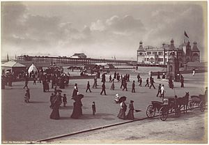 Rhyl. The Pavilion and Pier MET DP112692