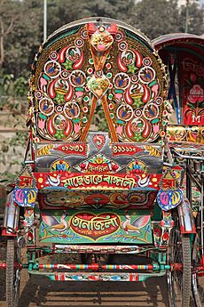 Rickshaw back decoration