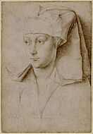 Rogier van der Weyden - Portrait of an unknown young woman - British Museum 180945001