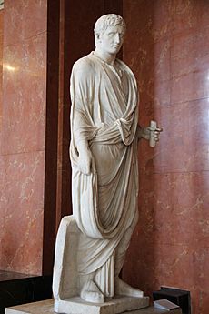 Roman Marble Statue of Emperor Augustus as a Magistrate; Head 30-20 BC; Body 2nd C. AD (27692079524)