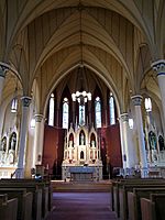Saint Mary Catholic Church (Delaware, Ohio) - interior, nave
