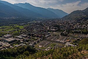 Panoramic view Sondrio