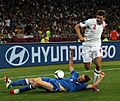 Steven Gerrard and Federico Balzaretti England-Italy Euro 2012