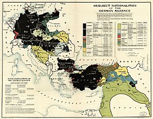 Subject nationalities of the German alliance - from the Allies' peace terms as stated in their reply to President Wilson's note of 19th Dec. 1916 - (Eurasia). LOC 2004628224