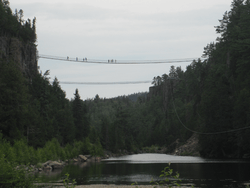 Suspension bridges at Eagle Canyon, Ontario, Canada