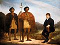 The Rev Thomas Kendall and the Maori chiefs Hongi and Waikato, oil on canvas by James Barry,
