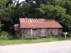 Old Store building on the south side of Route 14 at Tigris