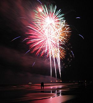 Tybee island georgia july 4 fireworks