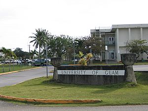 University of Guam sign