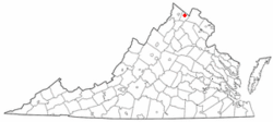 Location of Berryville in Virginia