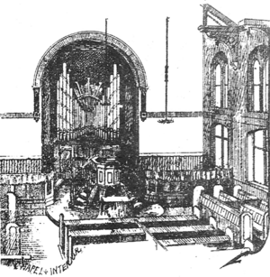 Westwood Moravian Church Interior 1882-1923