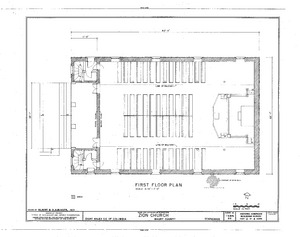 Zion Church (Presbyterian), State Route 1, Columbia, Maury County, TN HABS TENN,60-COLUM.V,3- (sheet 2 of 4)