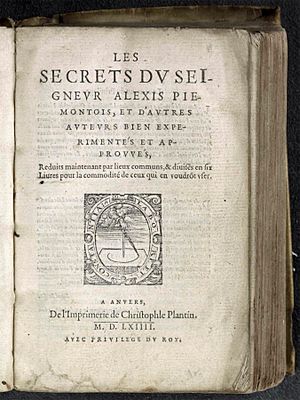 A Plantin Press title page with compass vignette