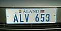 Aland Islands License Plate