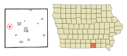 Location of Plano, Iowa
