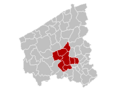 Arrondissement Roeselare Belgium Map