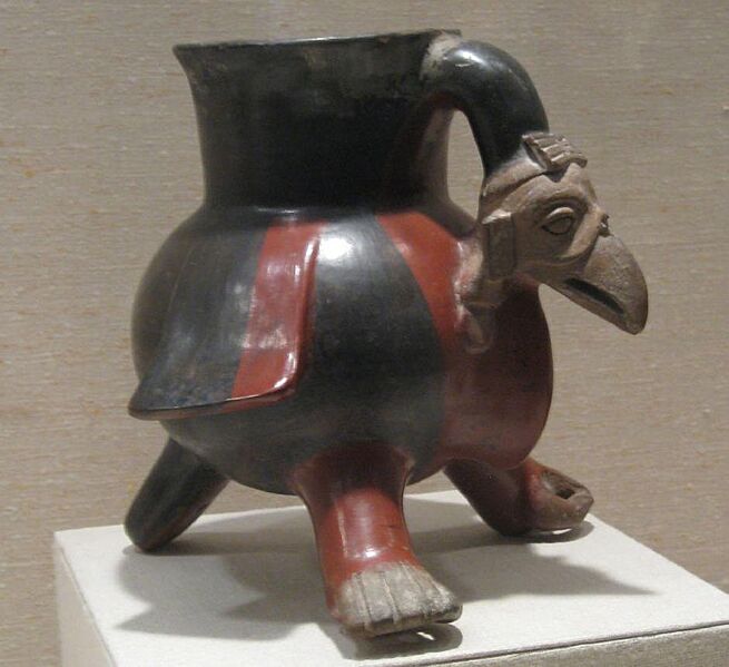 Aztec vulture vessel