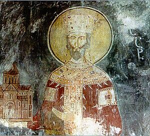 Bagrat III of Georgia (Gelati mural)