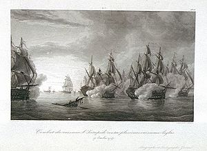 Bataille du cap Finistere octobre 1747